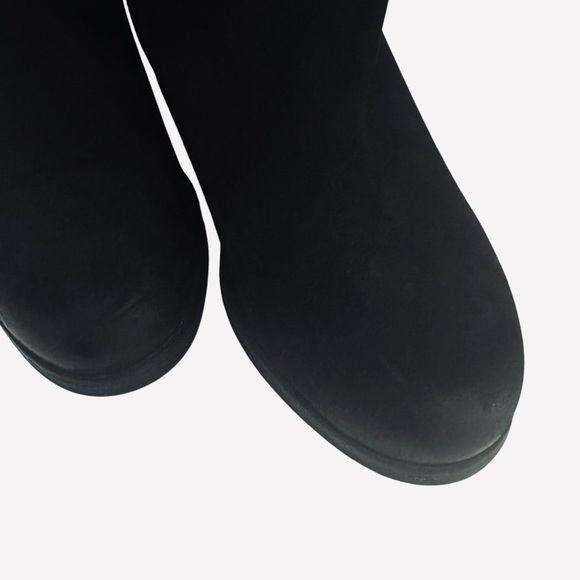 Aldo Over the Knee Velvet Suede Textured Boots, Black, Size 8.5 - Picture 5 of 11